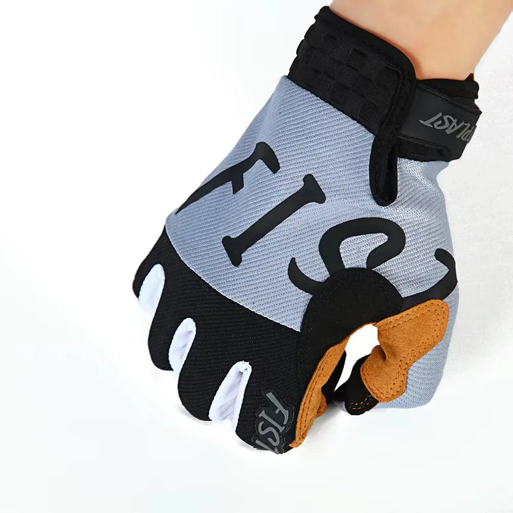 6-color windproof anti-slip touchscreen motorcycle gloves back black palm orange fingertip pad on Tampa Home & Garden Store