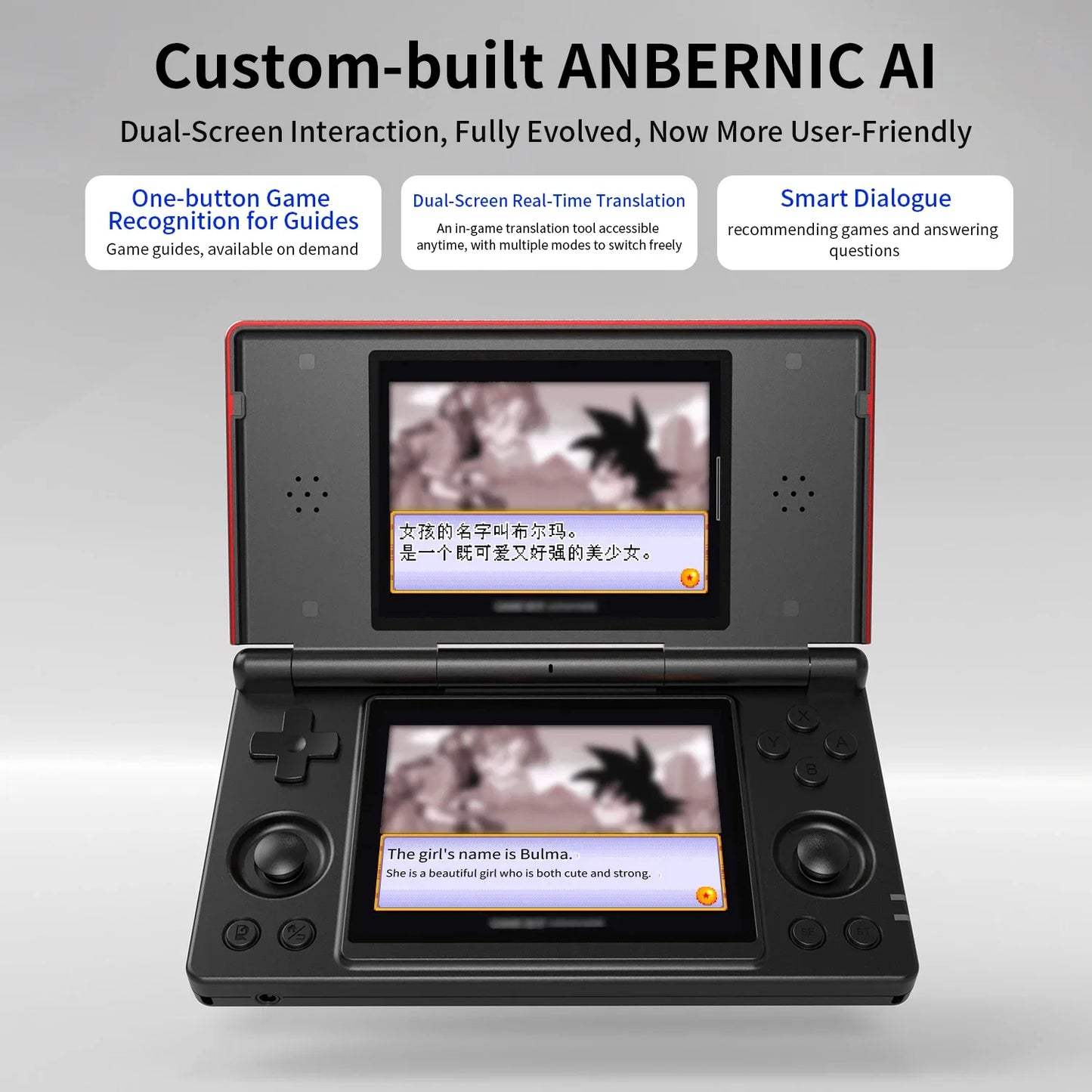 Anbernic RG DS Flip handheld game console red shell, 4in IPS dual screens FLIPSTYLEZLLC on Tampa Home & Garden Store