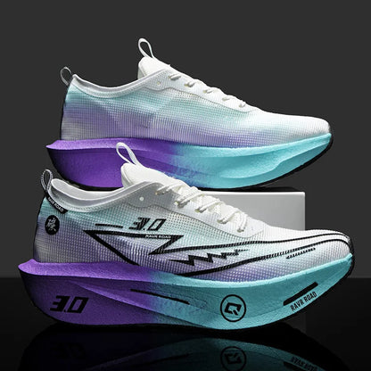 Men's training shoes EstaliosFit with white mesh upper and purple-teal cushioned sole on Tampa Home & Garden Store