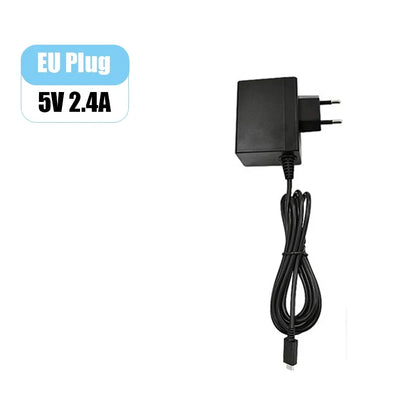 Type-C replacement charger for Nintendo Switch OLED/Lite NS/NX, 12W 5V 2.4A, EU plug, black on Tampa Home & Garden Store