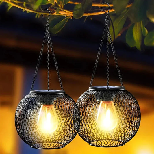 Ortiny Solar Lantern Outdoor – Waterproof Hanging Decorative Lights for Garden - Tampa Home & Garden Store