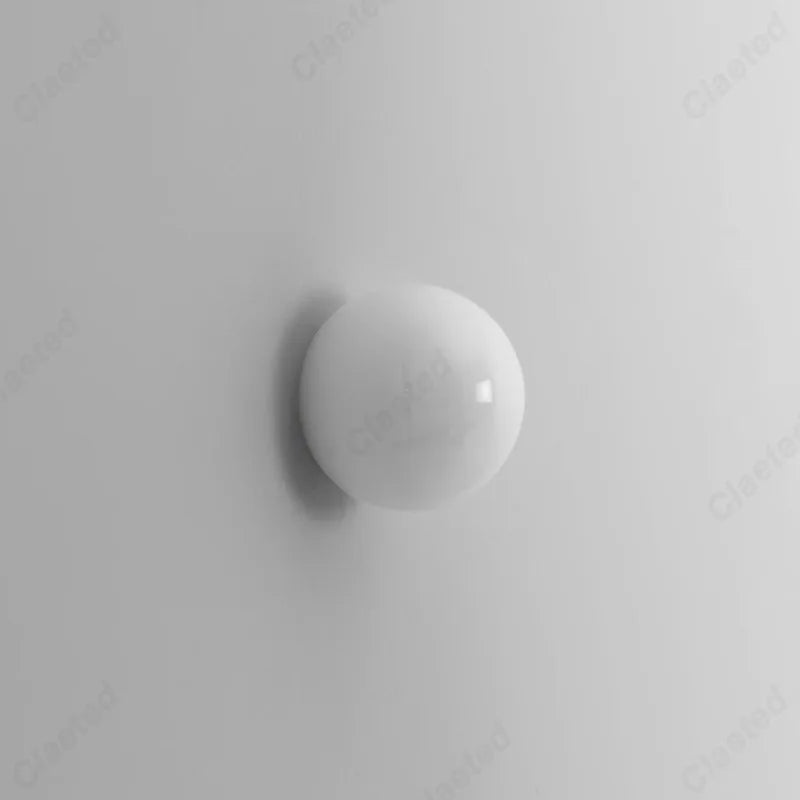 Perfecsy cream white spherical LED wall lamp, minimalist European design on Tampa Home & Garden Store