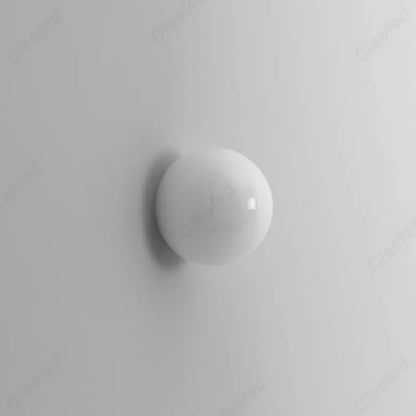 Perfecsy cream white spherical LED wall lamp, minimalist European design on Tampa Home & Garden Store