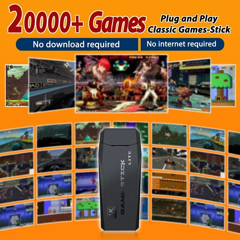 Retro game console plug-and-play stick with 20,000+ games and 2 controllers UpTrend Deals on Tampa Home & Garden Store