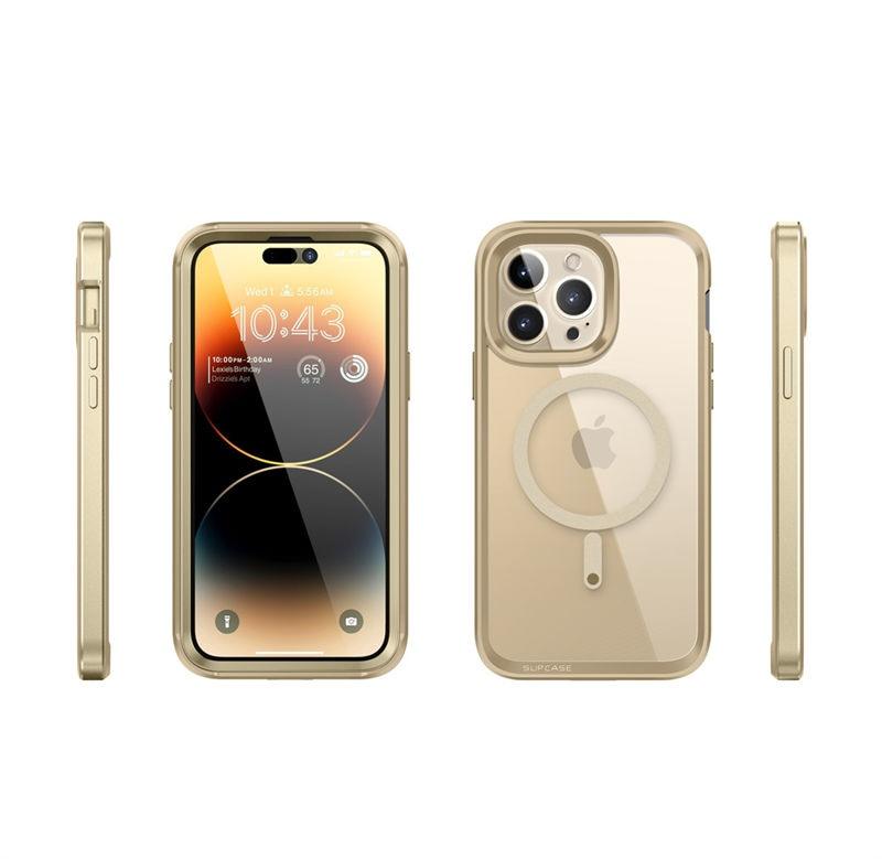 Stevvex iPhone 14 Pro Max clear case with slim frame built-in screen protector and ring stand on Tampa Home & Garden Store