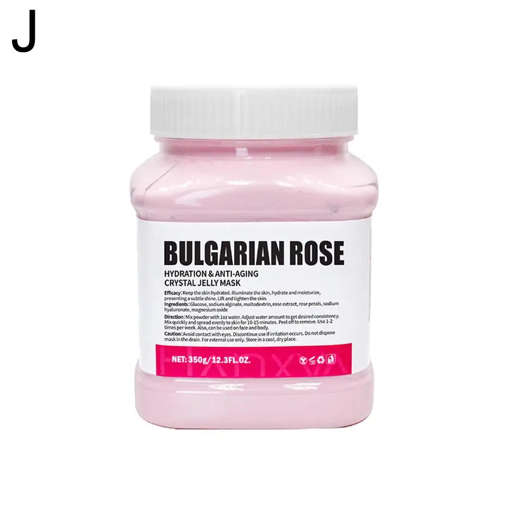 Bulgarian Rose jelly mask jar by Silcy Skin, pink hydro jelly mask bottle with white label on Tampa Home & Garden Store