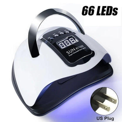 66LEDs nail drying lamp Silcy Skin white UV/LED manicure dryer with auto sensor display on Tampa Home & Garden Store