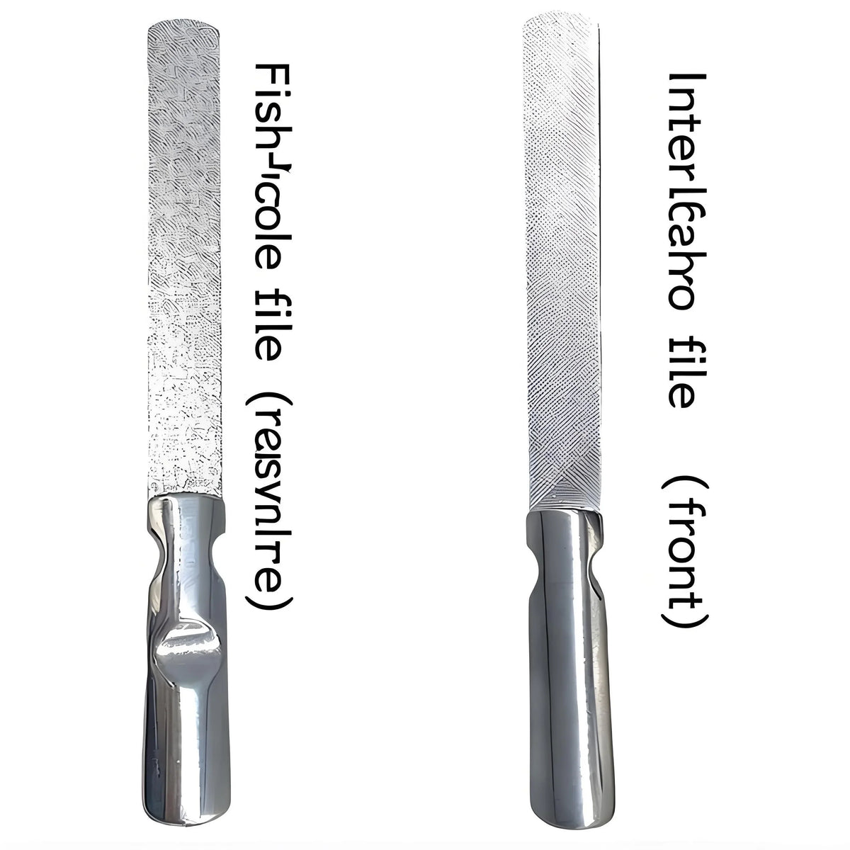 Stainless steel nail files for manicure Silcy Skin finger toe nail care tools set of 2 on Tampa Home & Garden Store