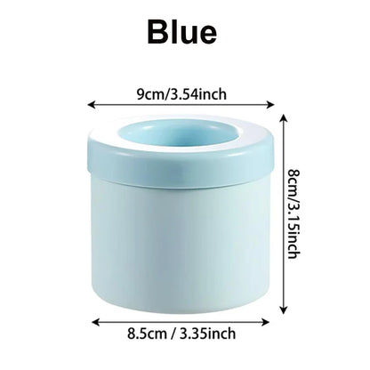 Portable Round Silicone Ice Bucket and Mold