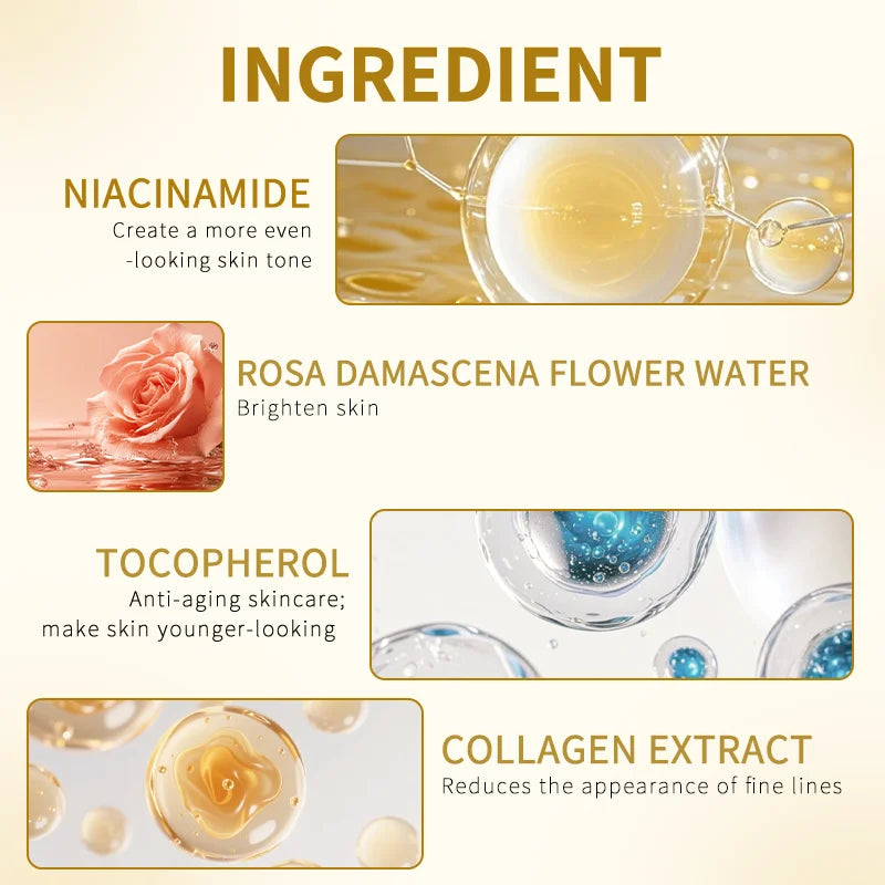 Silcy Skin collagen mask ingredients: niacinamide, rose water, tocopherol, collagen extract on Tampa Home & Garden Store