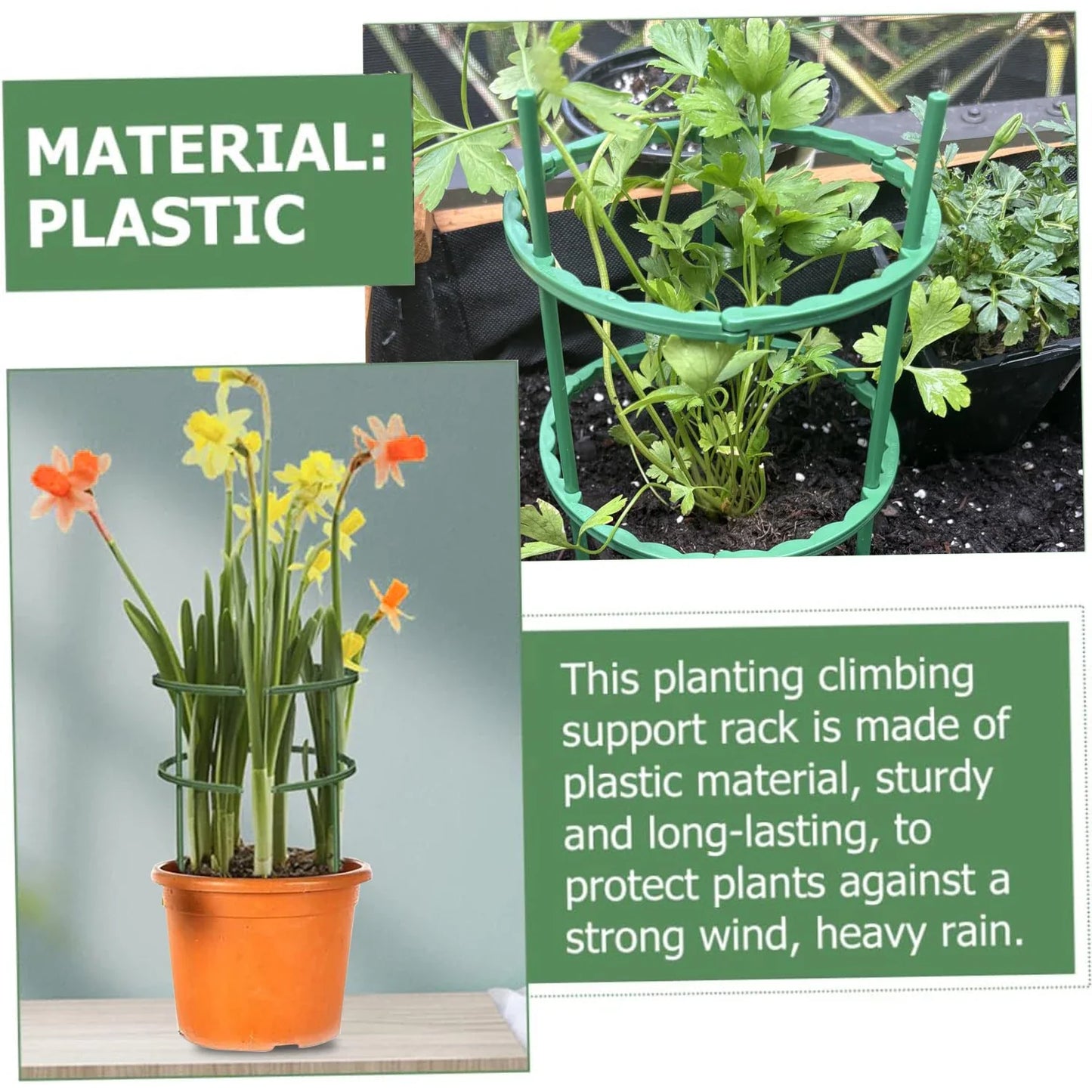 Plastic Plant Support Stakes and Rods For Garden