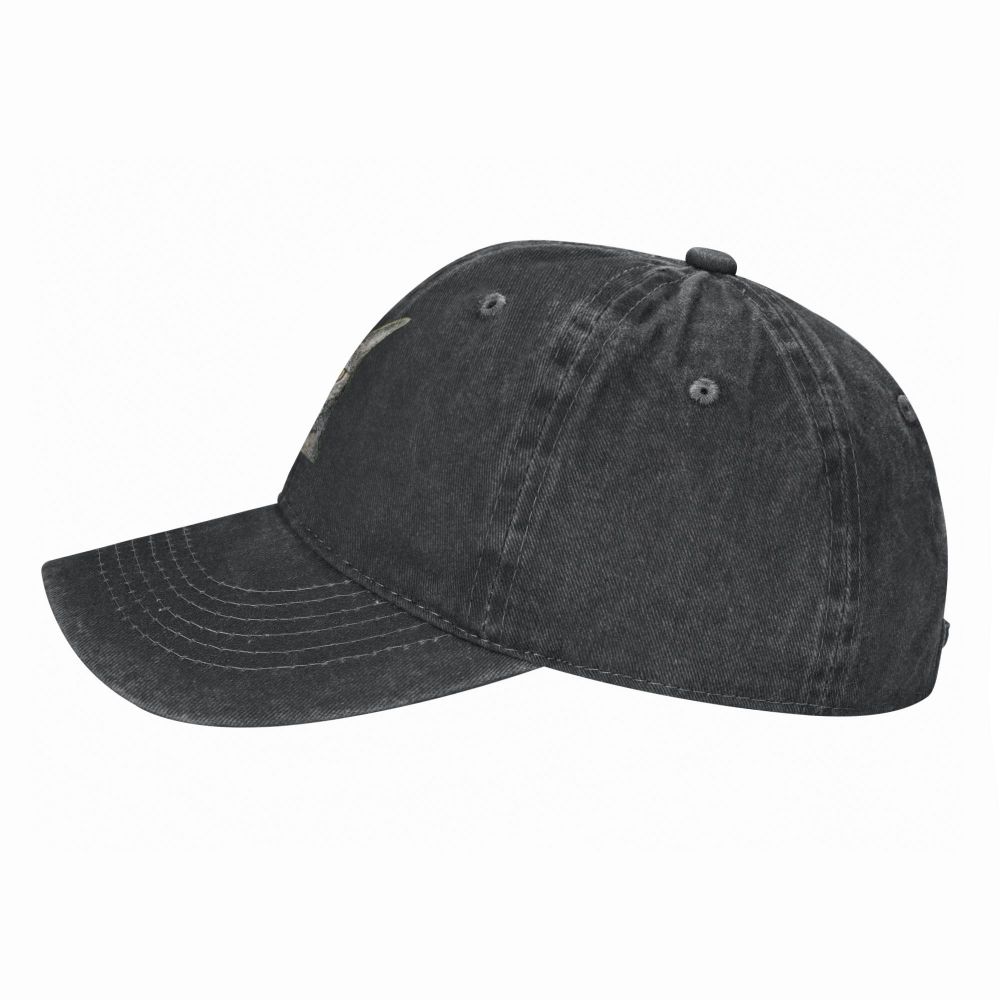 Tabby Cat Caps dark denim gray six-panel curved-brim cap BikerZoneZ on Tampa Home & Garden Store