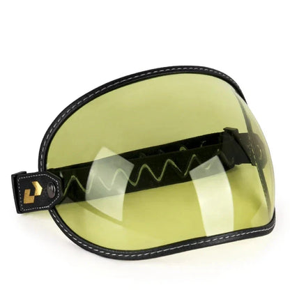 AeroShield Goggles by BikerZoneZ with yellow visor, black frame on Tampa Home & Garden Store