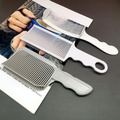1/3Pcs barber hair comb kit with flat top fade and three white/gray teeth combs by Silcy Skin on Tampa Home & Garden Store
