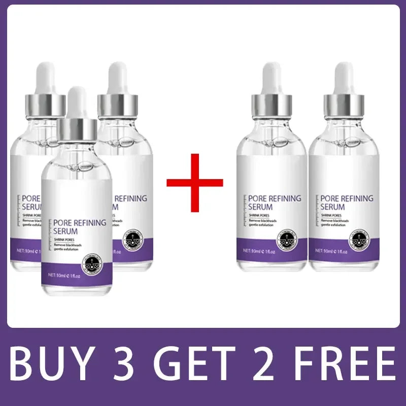 Silcy Skin pore refining serum bottles with purple labels and droppers, five bottles pictured on Tampa Home & Garden Store