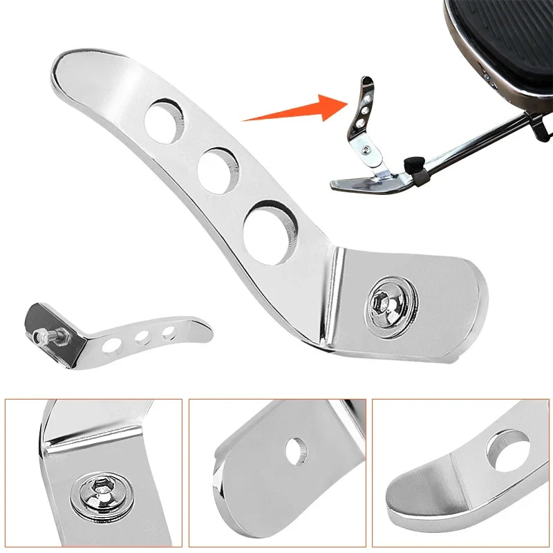 Stand Connector chrome mounting bracket for motorcycle outerwear by BikerZoneZ with holes on Tampa Home & Garden Store