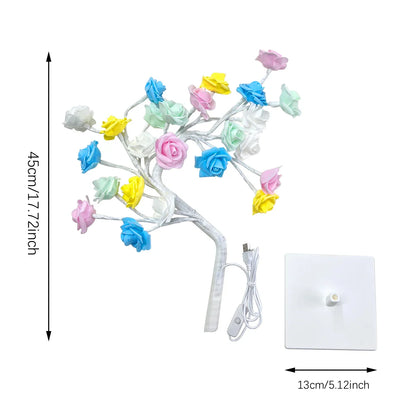 108LED Rose String Table Lamp | USB Powered Romantic Night Light for Party Decor
