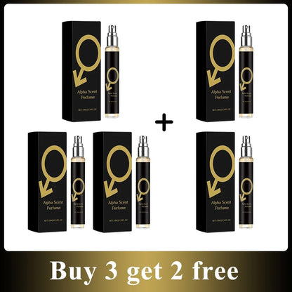 Silcy Skin Alpha Scent Perfume spray set of 4 with black boxes and gold logo bottles on Tampa Home & Garden Store