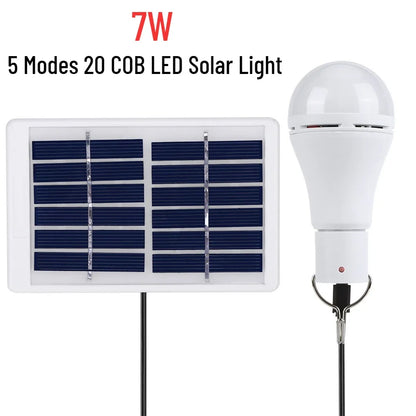 Portable 20 Cob Solar LED Bulb Usb Rechargeable