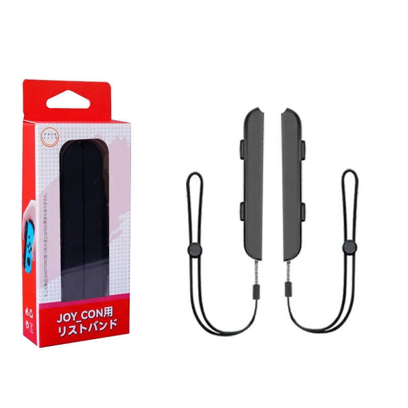 Switch Joy-Con wrist strap set, 2-pack with black cords and gray strap modules on Tampa Home & Garden Store