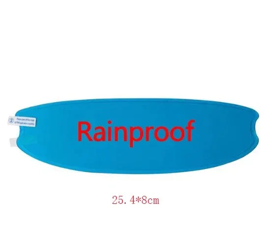 Anti-fog patch film Rainproof by BikerZoneZ, blue oval 25.4x8 cm on Tampa Home & Garden Store