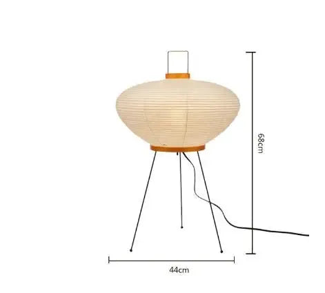 Japanese Rice Paper Floor Lamp Wabi Sabi Lantern
