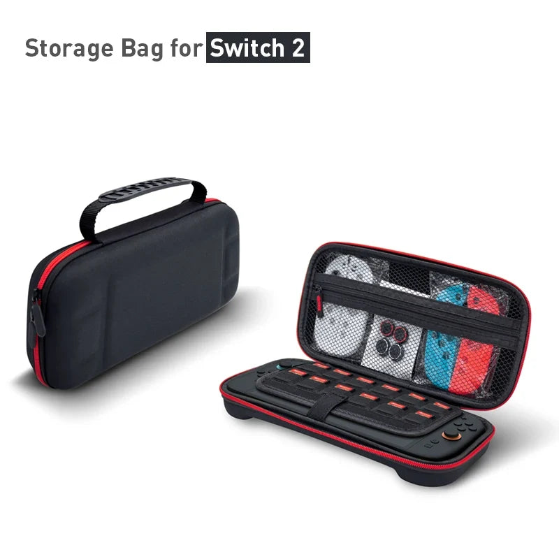 Hard storage bag for Nintendo Switch 2 by FLIPSTYLEZLLC black case with red zipper on Tampa Home & Garden Store