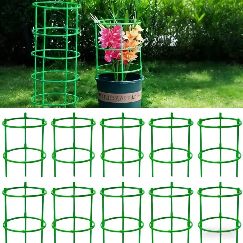 Lightweight Green Plant Climbing Frame and Grid