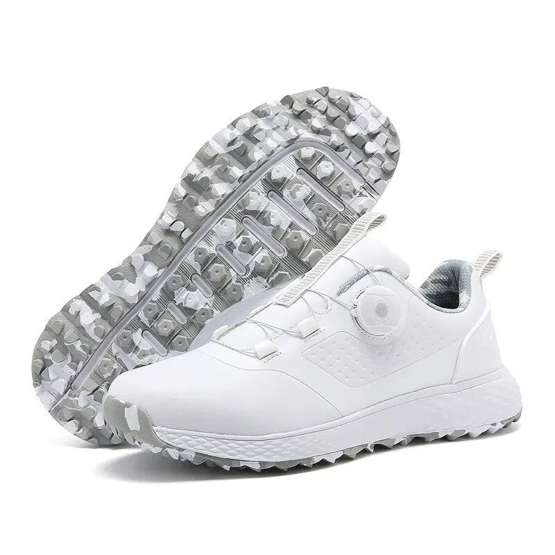EstaliosFit golf shoes white with BOA dial and lug outsole on Tampa Home & Garden Store