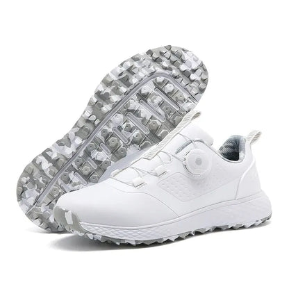 EstaliosFit golf shoes white with BOA dial and lug outsole on Tampa Home & Garden Store