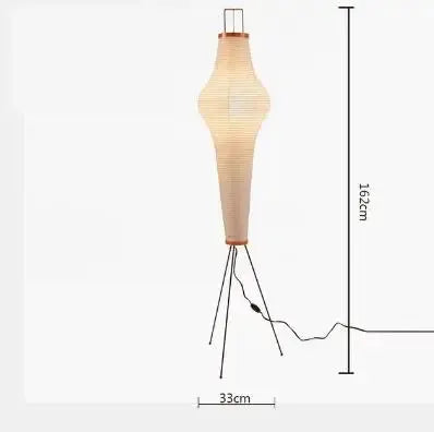 Japanese Rice Paper Floor Lamp Wabi Sabi Lantern