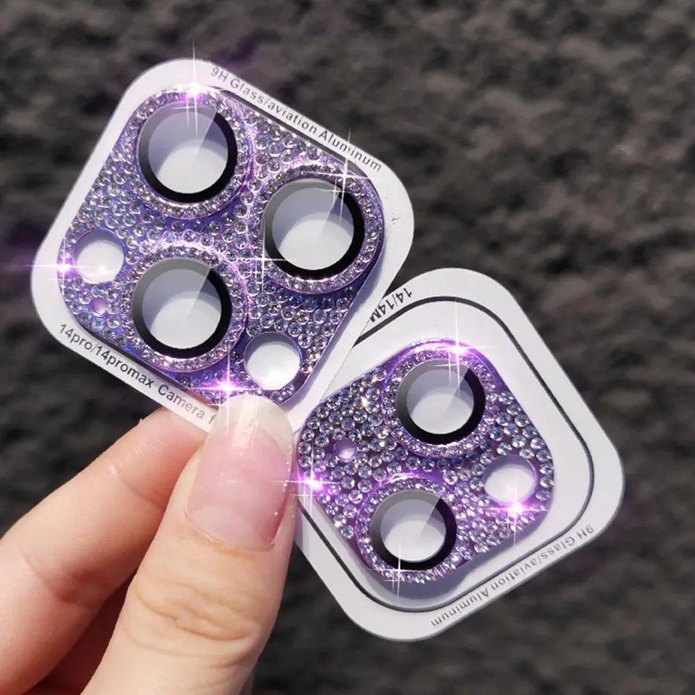 Diamond Metal Camera Lens Protector for IPhone