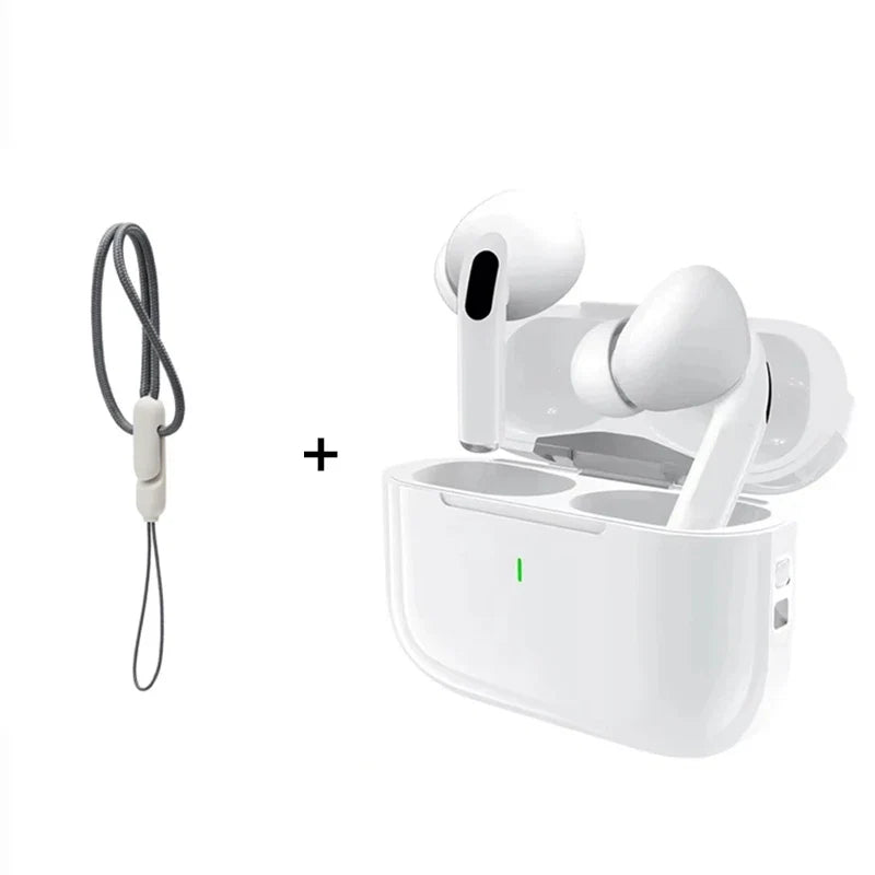 UEESFIT A5 ENC mini wireless earbuds with white charging case and strap on Tampa Home & Garden Store