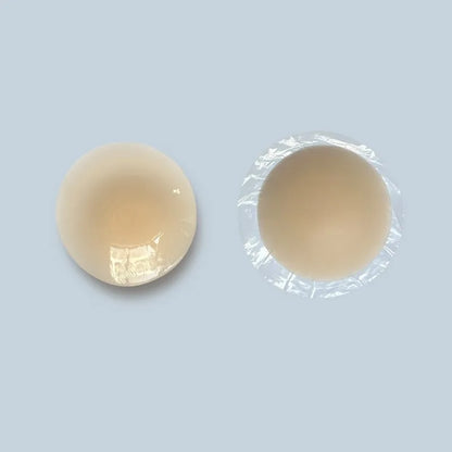 Silicone bust patches, 1 pair, beige self-adhesive circular chest petals by Silcy Skin on Tampa Home & Garden Store