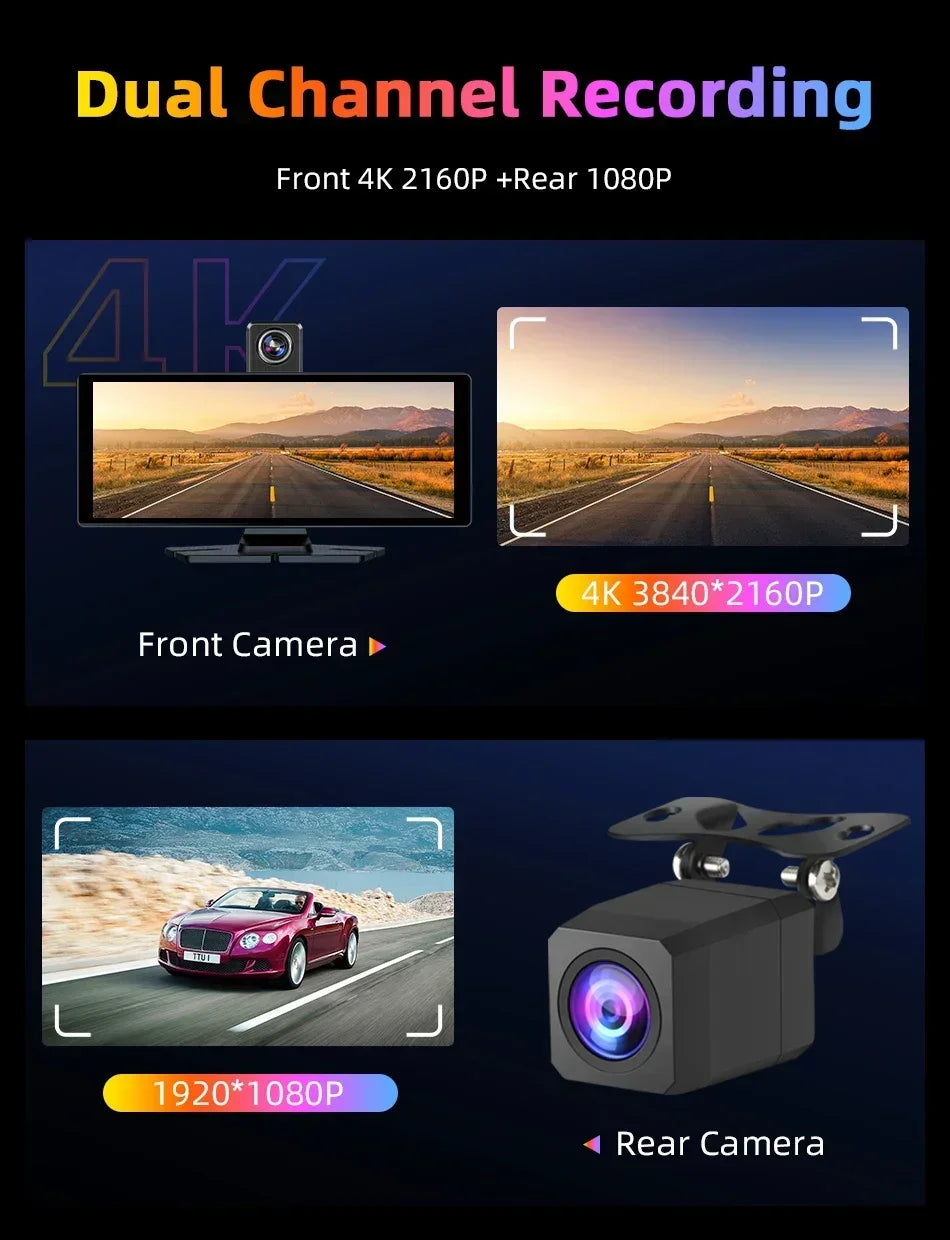 10.26-inch CarPlay screen wireless car stereo with front 4K and rear 1080P by UpTrend Deals on Tampa Home & Garden Store