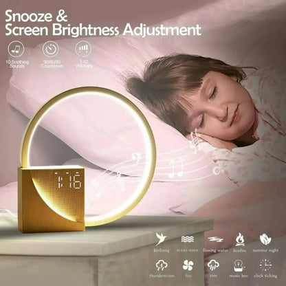 Perfecsy alarm clock night light with white noise and USB charging, dimmable bedside lamp on Tampa Home & Garden Store