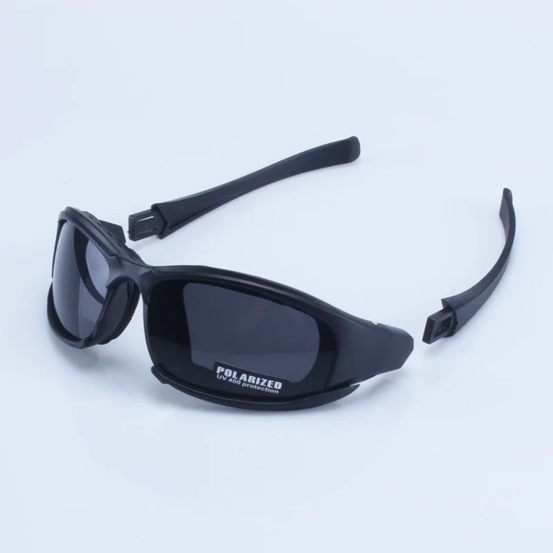 X7 Military Polarized Sunglasses by BikerZoneZ, black frame, UV-400 lenses, 2-pack on Tampa Home & Garden Store