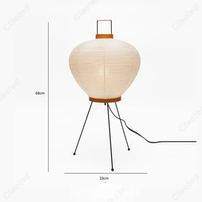 Creative Atmosphere LED rice paper floor lamp E27 Perfecsy beige shade on black tripod legs on Tampa Home & Garden Store