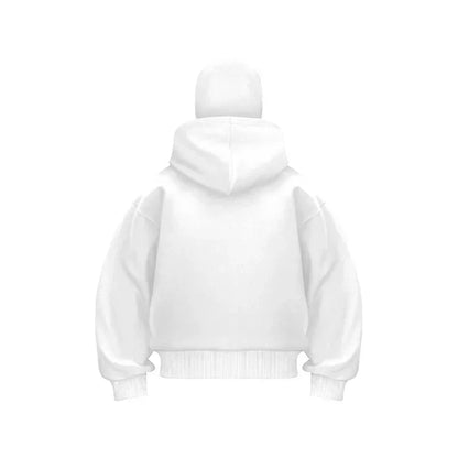 Men's Balaclava Zip Hoodie white hooded jacket by UpTrend Deals on Tampa Home & Garden Store