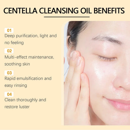 Silcy Skin Centella Cleansing Oil facial makeup remover 100ml, clear oil texture on Tampa Home & Garden Store