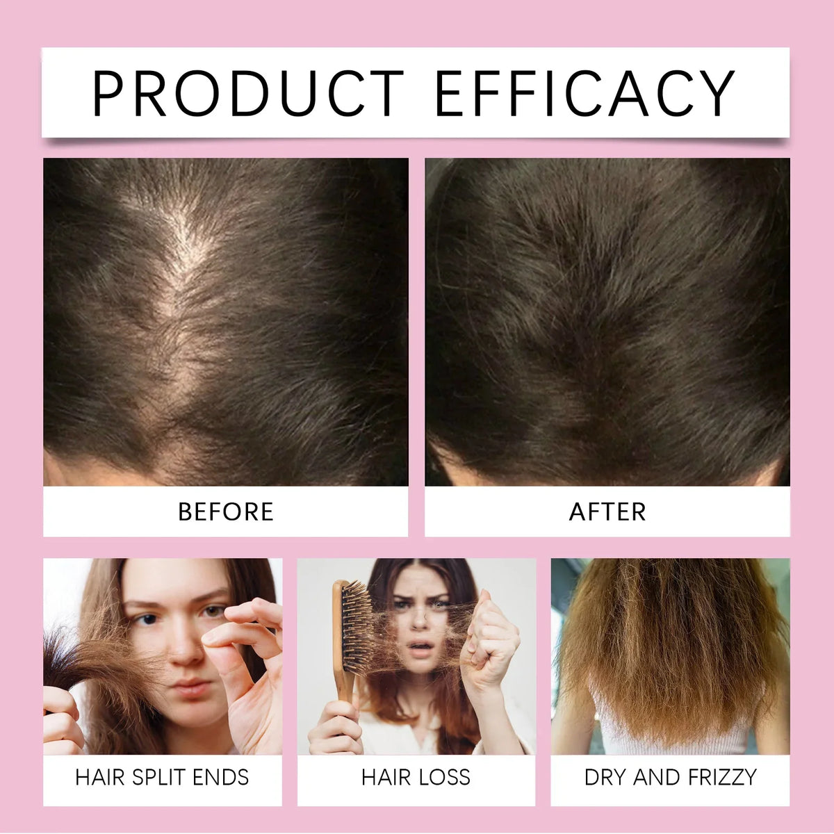 Rosemary Care Hair Essential Oil by Silcy Skin before and after hair improvement on Tampa Home & Garden Store
