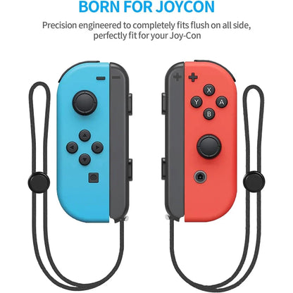 GAMINJA 2pc Switch Joy-Con wrist strap set blue left and red right aluminum alloy on Tampa Home & Garden Store