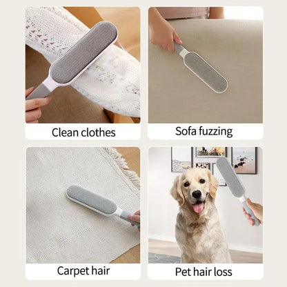 Pet Hair Remover Brush With Self Cleaning Base