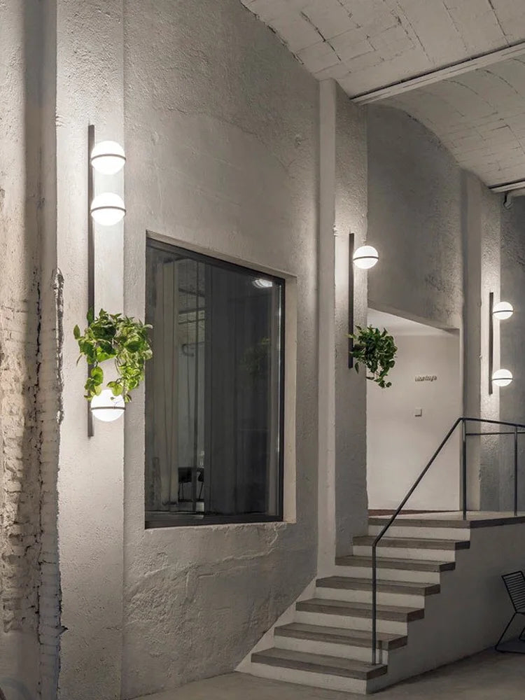 DecorBites LED Art Deco Plant Wall Lights, modern Nordic indoor sconces with glass globes on Tampa Home & Garden Store