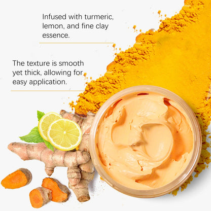 Silcy Skin Turmeric Lemon Clay Mask, exfoliating brightening mask; orange clay, lemon and ginger on Tampa Home & Garden Store