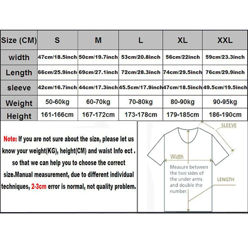 Men's Cotton T-Shirt UpTrend Deals with Energy=Milk+Coffee funny print; size chart visible on Tampa Home & Garden Store
