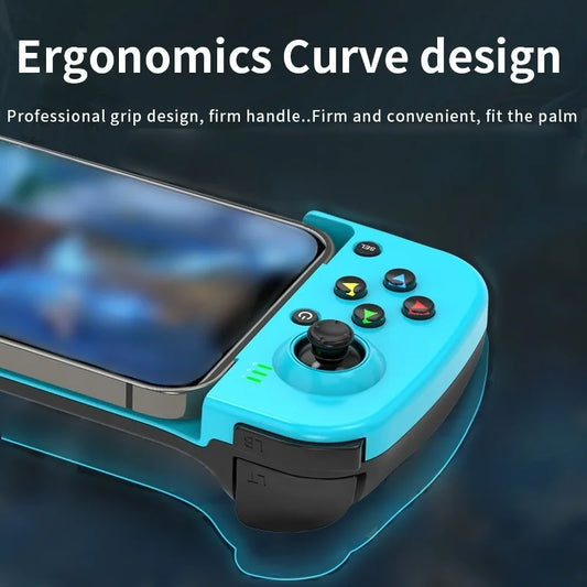 D3 Wireless BT5.0 stretchable gamepad in blue with phone clamp and dual joysticks FLIPSTYLEZLLC on Tampa Home & Garden Store
