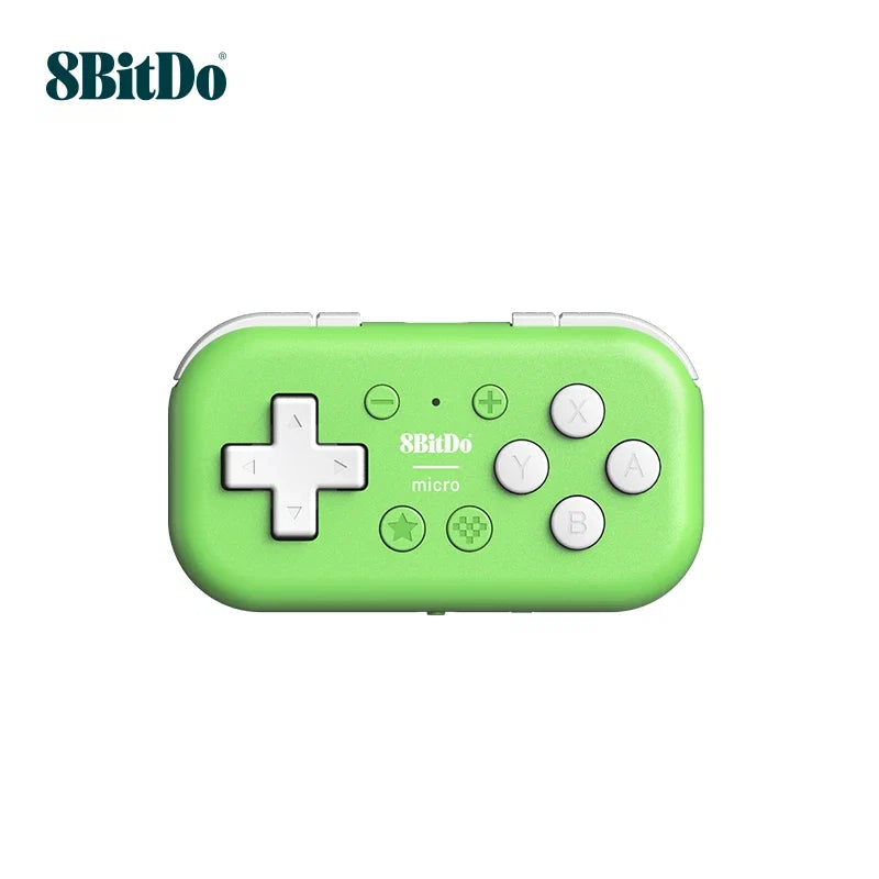 8BitDo Micro Bluetooth Gamepad green with white D-pad and buttons for Switch Android macOS on Tampa Home & Garden Store