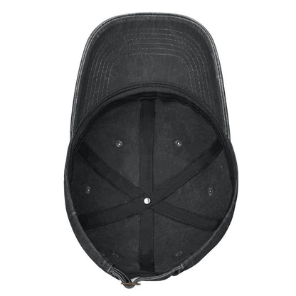 Tabby Cat Caps black cap with curved brim, six-panel crown, adjustable strap on Tampa Home & Garden Store