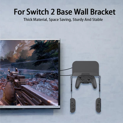 Host Stand for Switch 2 wall mount in gray with hanging controllers FLIPSTYLEZLLC on Tampa Home & Garden Store